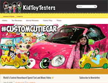 Tablet Screenshot of kidtoytesters.com